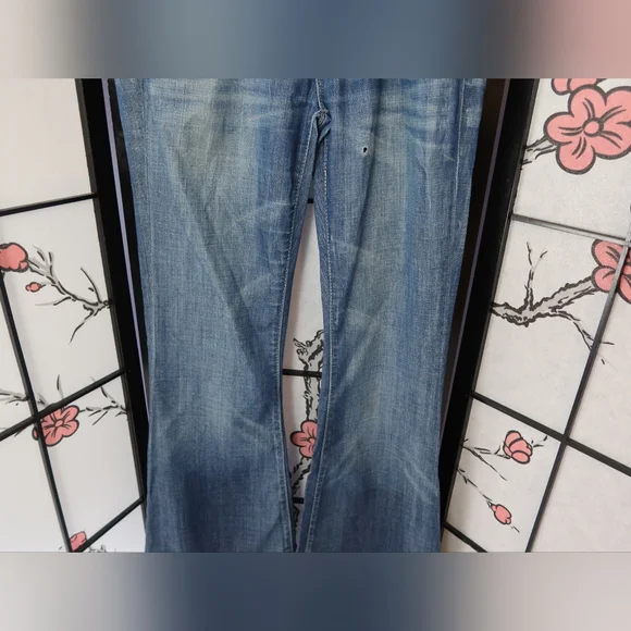 American Eagle Outfitters Boot Cut Jeans - Medium Blue Size 6 Short AE77 - Picture 8 of 14